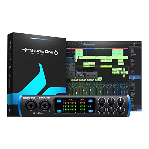 PreSonus Studio 68c 6x6, 192 kHz, USB Audio Interface with Studio One Artist and Ableton Live Lite DAW Recording Software PreSonus Studio 68c 6x6, 192 kHz, USB Audio Interface with Studio One Artist and Ableton Live Lite DAW Recording Software